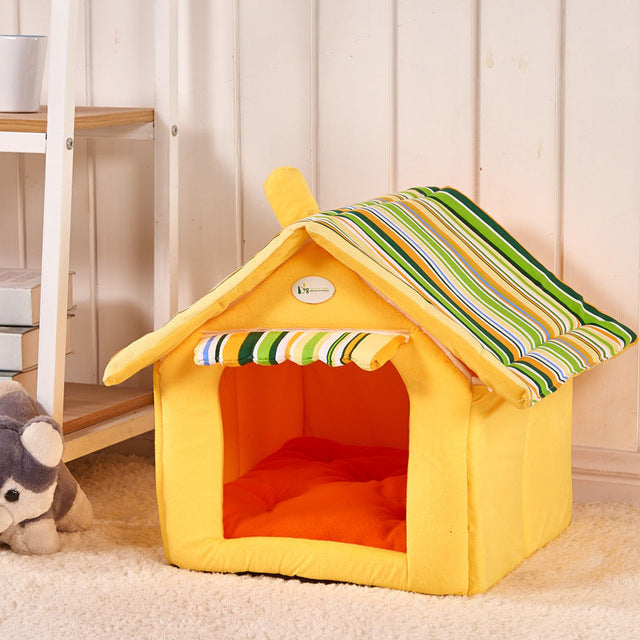 New Fashion Striped Removable Cover Mat Dog House Dog - uptowncatlovers