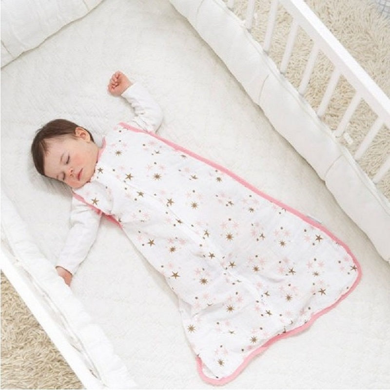 100% Muslin Cotton Baby Thin Slumber Sleeping Bag - uptowncatlovers