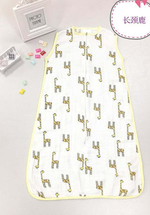 100% Muslin Cotton Baby Thin Slumber Sleeping Bag - uptowncatlovers