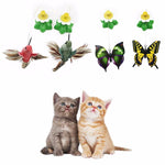Electric Rotating Colorful Butterfly Cat Toy - uptowncatlovers
