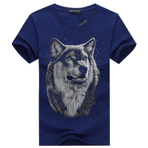 Summer Wolf head 3D T-shirt - uptowncatlovers