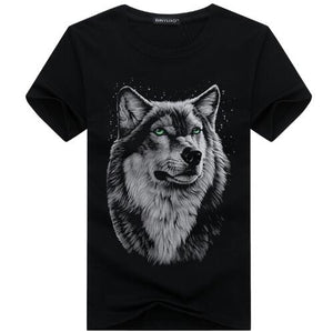 Summer Wolf head 3D T-shirt - uptowncatlovers