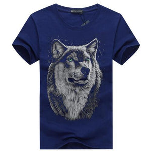 Summer Wolf head 3D T-shirt - uptowncatlovers