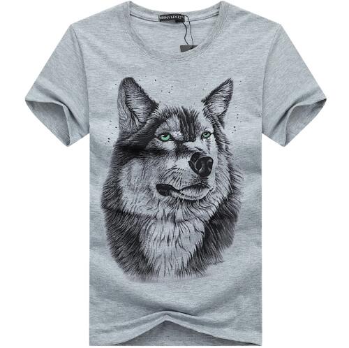 Summer Wolf head 3D T-shirt - uptowncatlovers