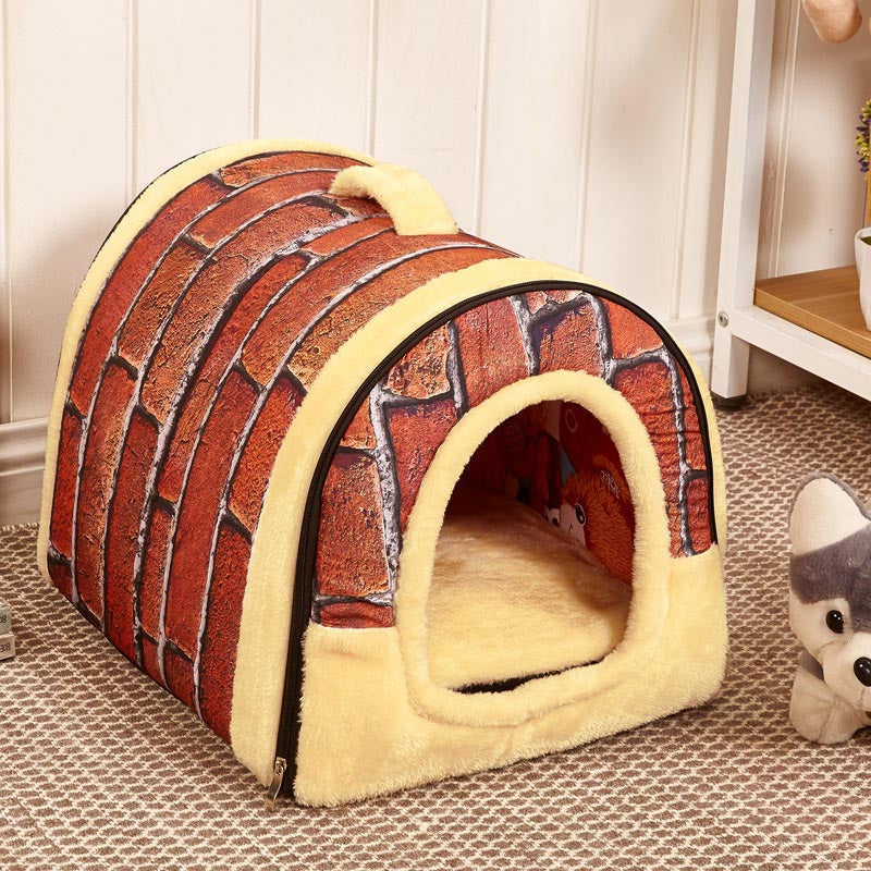 Hot!!! Dog House/Kennel/Nest With Foldable Mat - uptowncatlovers