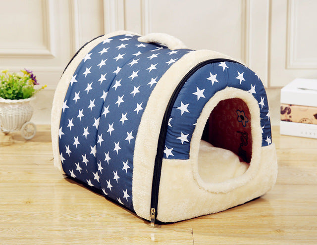 Hot!!! Dog House/Kennel/Nest With Foldable Mat - uptowncatlovers