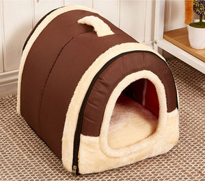 Hot!!! Dog House/Kennel/Nest With Foldable Mat - uptowncatlovers