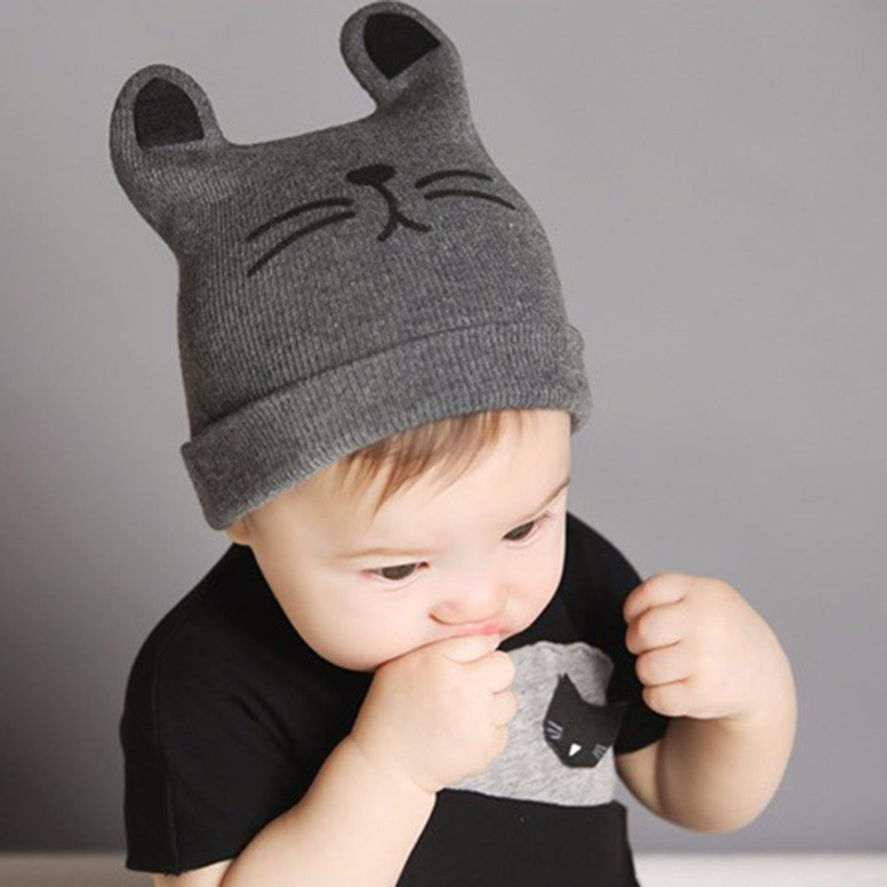 Baby Hats Newborn Cartoon Knitting Cap - uptowncatlovers