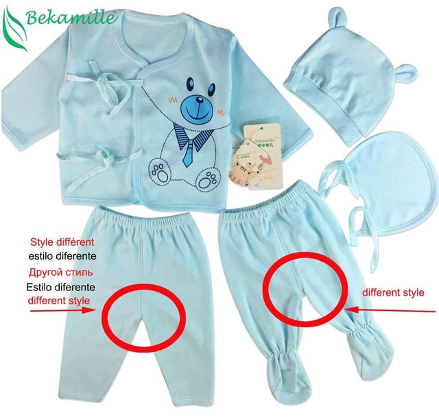 Bekamille Newborn baby sets ( 5pcs/set) infant underwear - uptowncatlovers