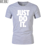 Just Do It Round Neck T-shirts - uptowncatlovers