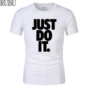 Just Do It Round Neck T-shirts - uptowncatlovers