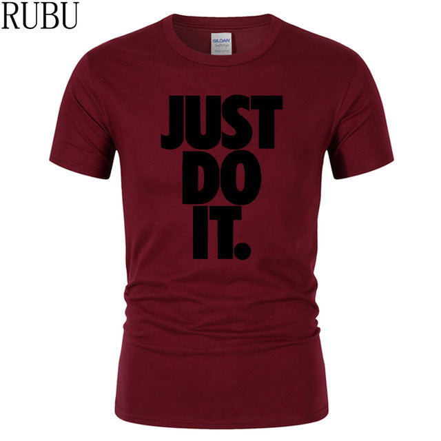 Just Do It Round Neck T-shirts - uptowncatlovers