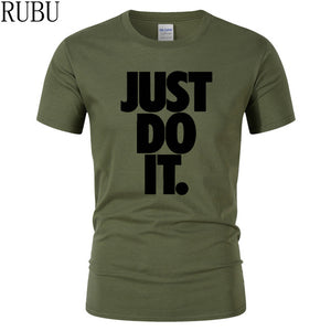 Just Do It Round Neck T-shirts - uptowncatlovers