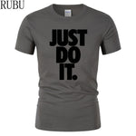 Just Do It Round Neck T-shirts - uptowncatlovers