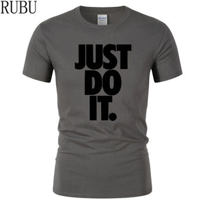 Just Do It Round Neck T-shirts - uptowncatlovers