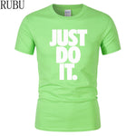 Just Do It Round Neck T-shirts - uptowncatlovers