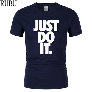 Just Do It Round Neck T-shirts - uptowncatlovers