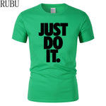 Just Do It Round Neck T-shirts - uptowncatlovers