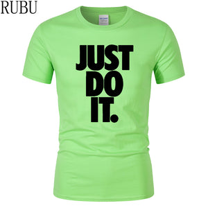 Just Do It Round Neck T-shirts - uptowncatlovers