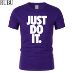 Just Do It Round Neck T-shirts - uptowncatlovers