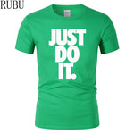 Just Do It Round Neck T-shirts - uptowncatlovers