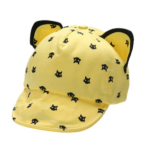 Baby Summer Hat Lovely Cat Ear Sun Hat - uptowncatlovers