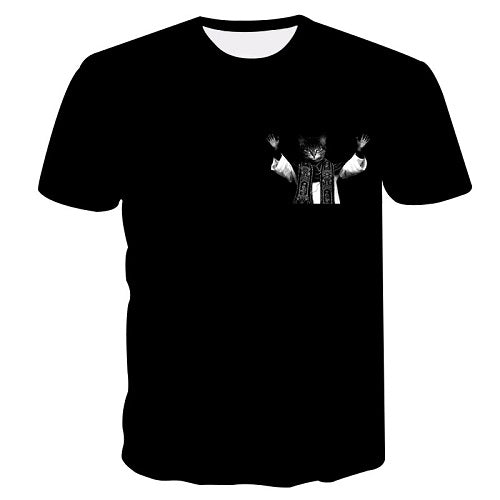 New Cool 3D Short Sleeve Summer Cat T-shirt for Men/Women - uptowncatlovers