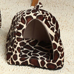 Foldable Cat/Dog Kennel-Warm Cushion Strawberry Shape - uptowncatlovers