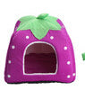 Foldable Cat/Dog Kennel-Warm Cushion Strawberry Shape - uptowncatlovers