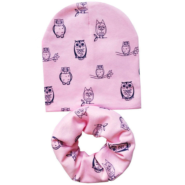 New Baby Hat Autumn  Baby Cap with Scarf - uptowncatlovers