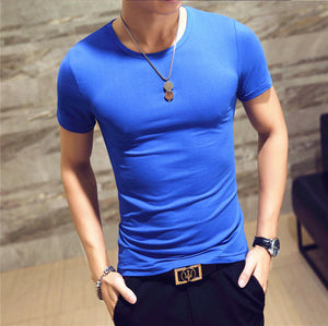 2018 V neck Men's T Shirt  Fitness  Free Shipping - uptowncatlovers